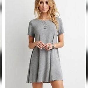Silence + Noise Small Heather Gray T-shirt Dress Urban Outfitters Brand EUC Cozy